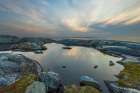 Hudson Bay sunset, Northern Manitoba Art Print